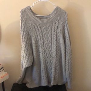 Aerie Gray knit Sweater